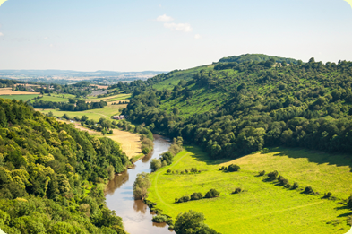beautiful river wye valley